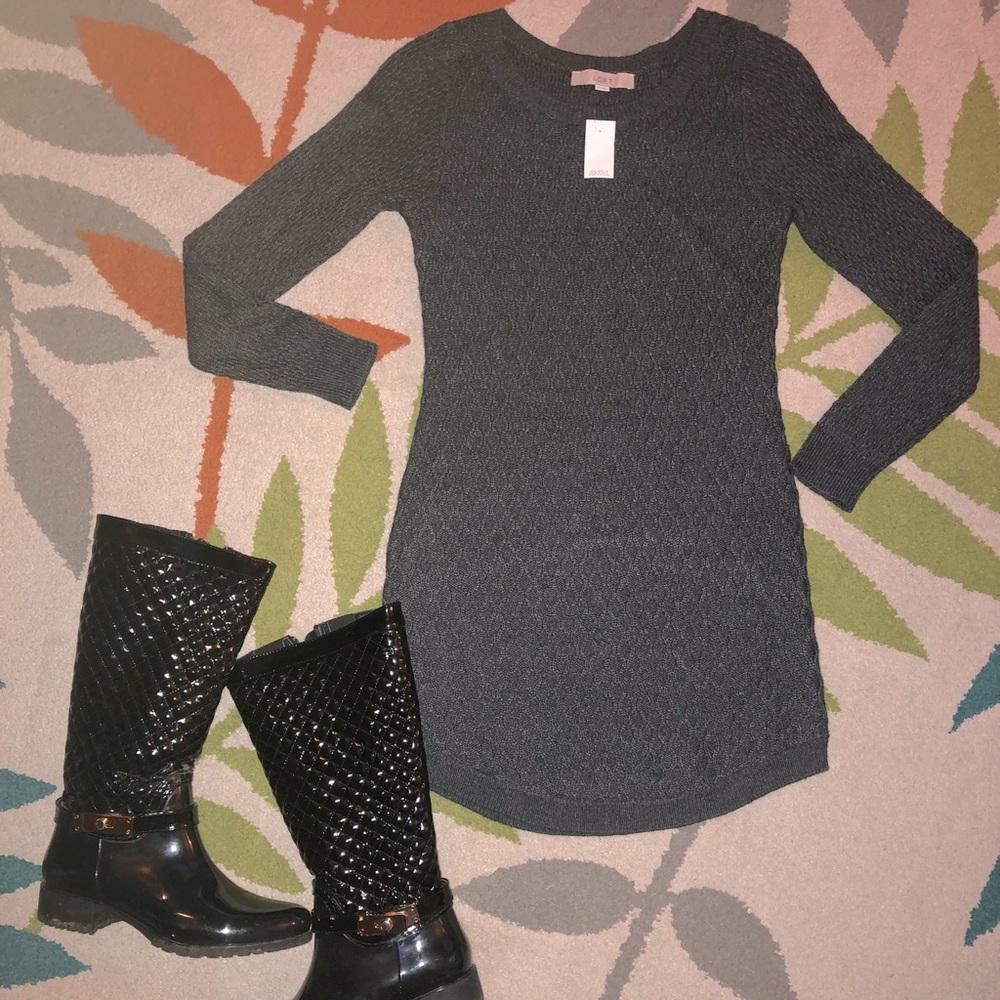 Loft Sweater Dress-Small
